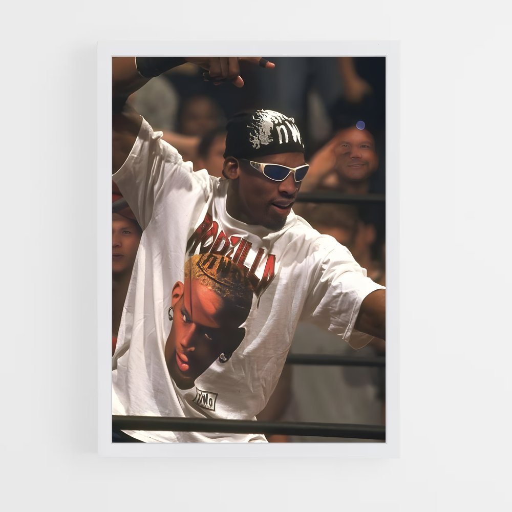 ap-dennis rodman-9 cadre Blanc