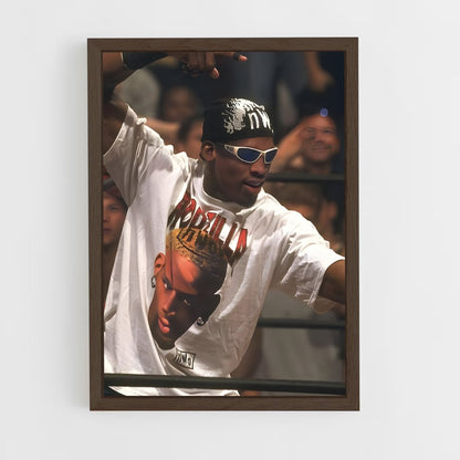 ap-dennis rodman-9 cadre Bois foncé