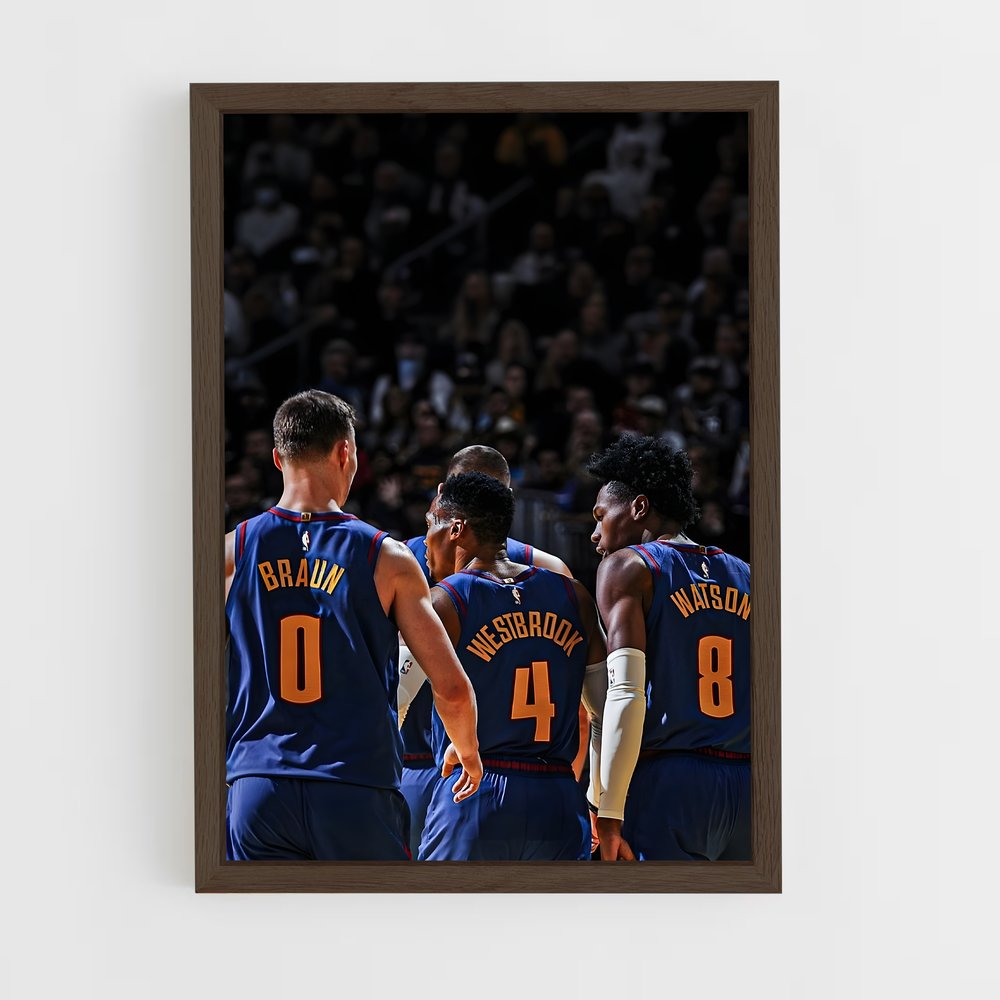 ap-denver nuggets-1 cadre Bois foncé