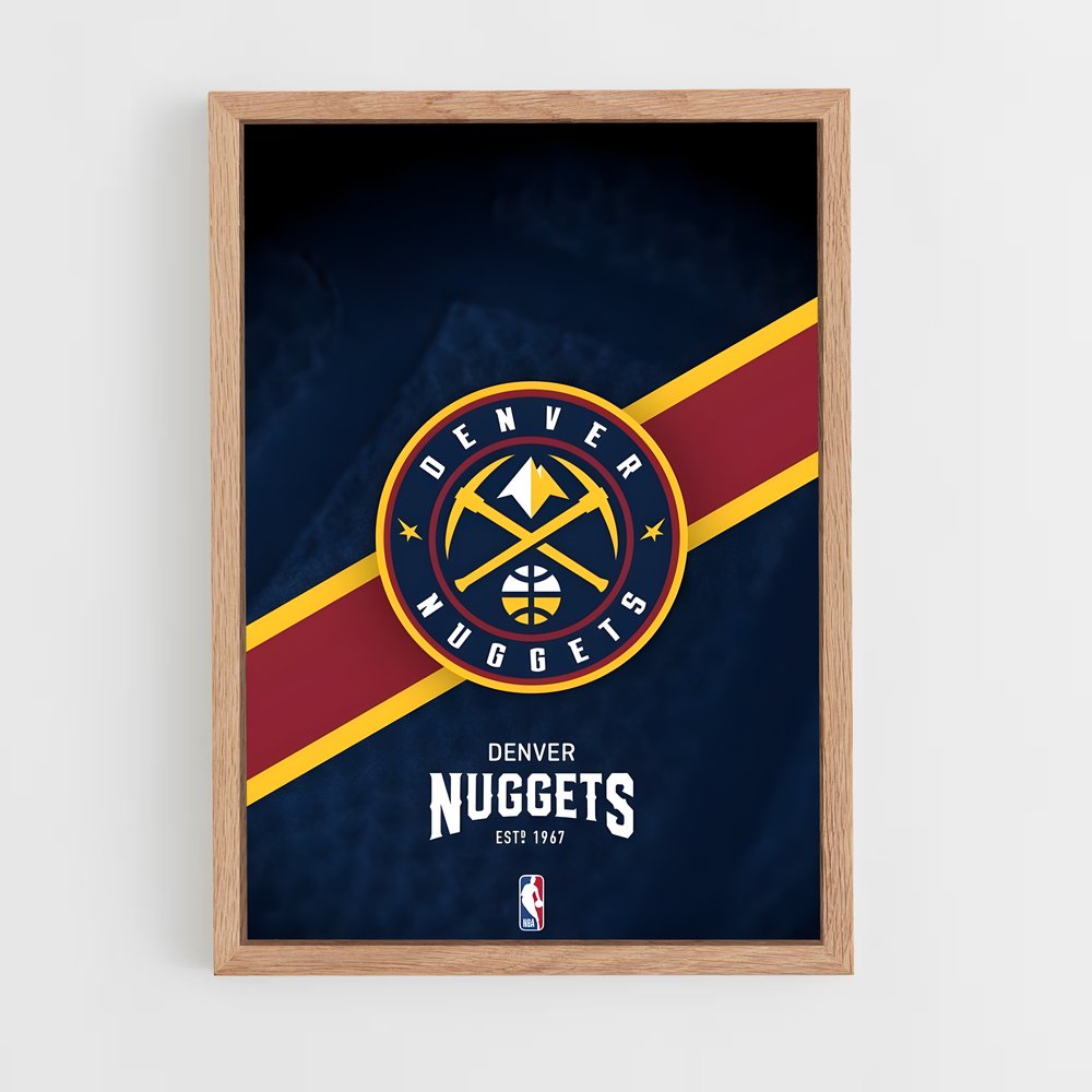 ap-denver nuggets-3 cadre Bois clair