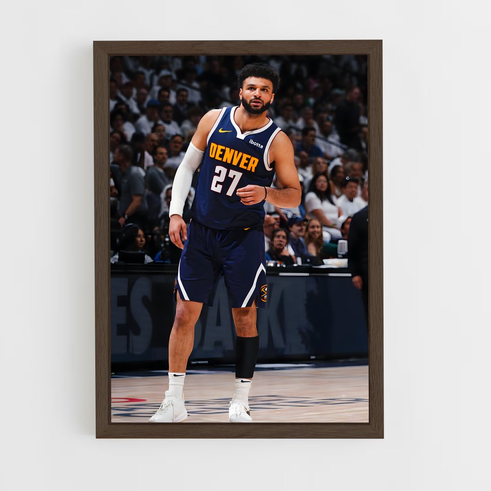ap-denver nuggets-7 cadre Bois foncé