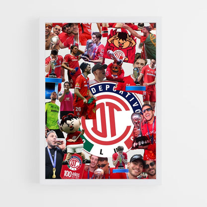 ap-deportivo toluca fc-8 cadre Blanc