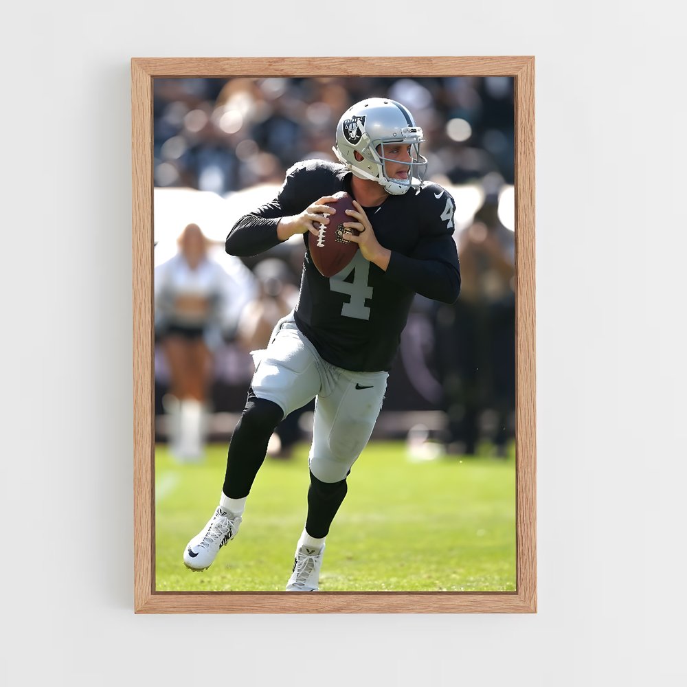 ap-derek carr-1 cadre Bois clair