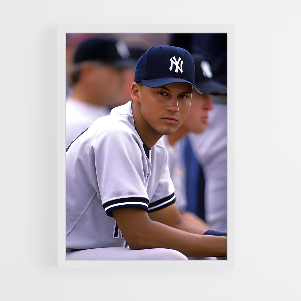 ap-derek jeter-4 cadre Blanc