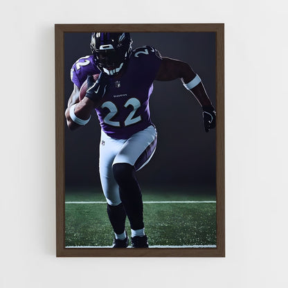ap-derrick henry-3 cadre Bois foncé
