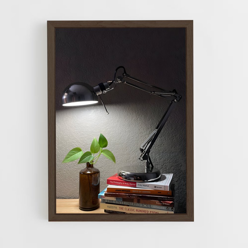 ap-desk lamp-4 cadre Bois foncé