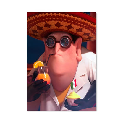 Poster Le Buveur en Chapeau