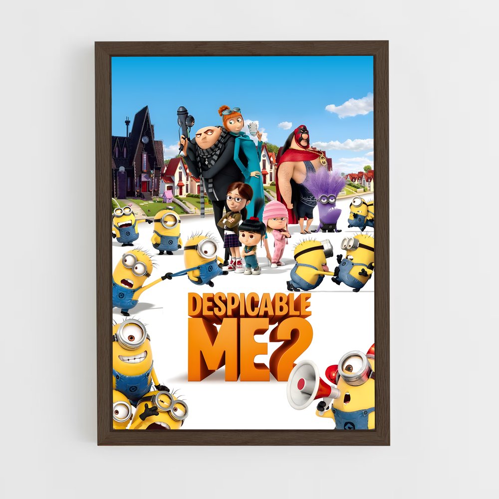 ap-despicable me-3 cadre Bois foncé