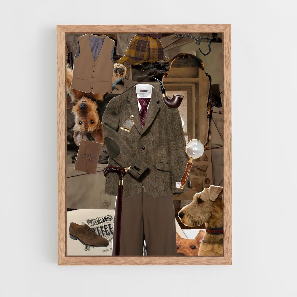 ap-detective-5 cadre Bois clair