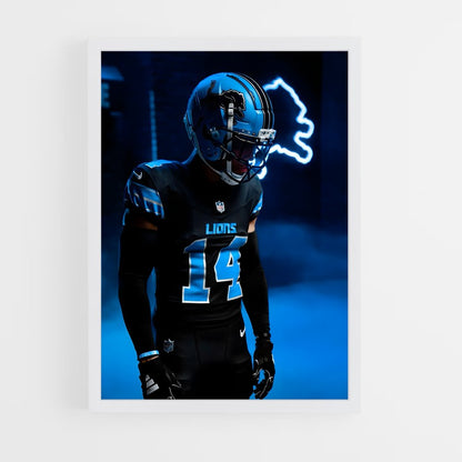 ap-detroit lions-6 cadre Blanc