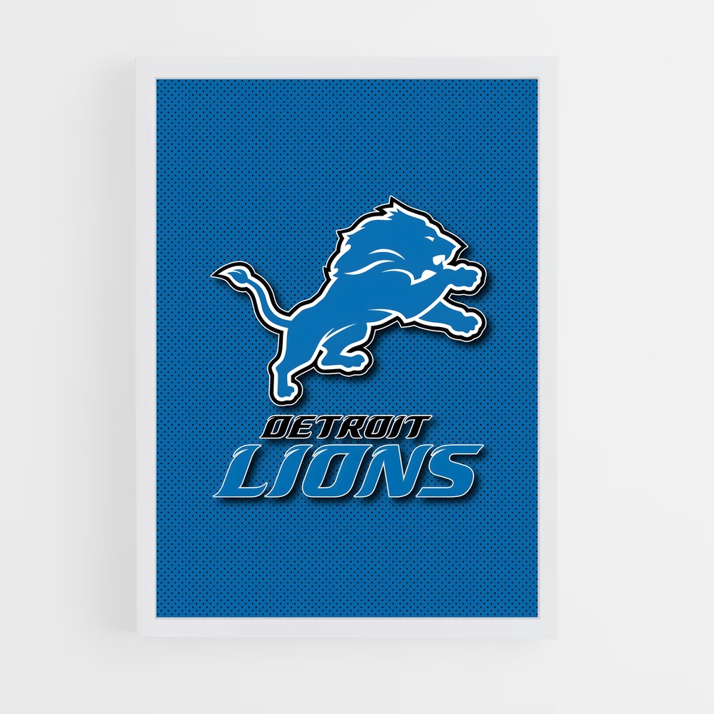 ap-detroit lions-8 cadre Blanc