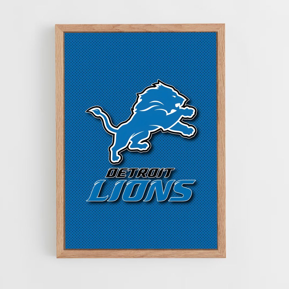 ap-detroit lions-8 cadre Bois clair