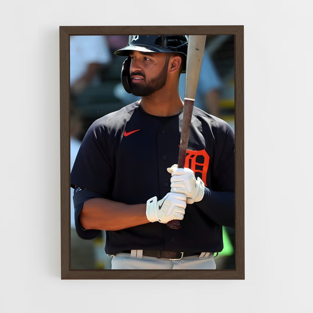 ap-detroit tigers-3 cadre Bois foncé