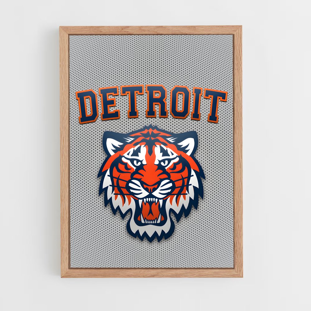 ap-detroit tigers-4 cadre Bois clair