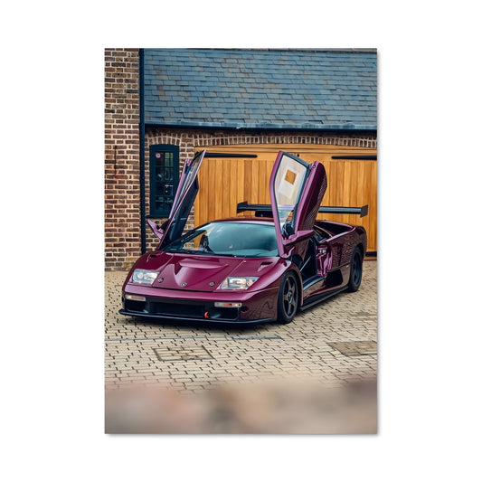 Poster Purple Lamborghini