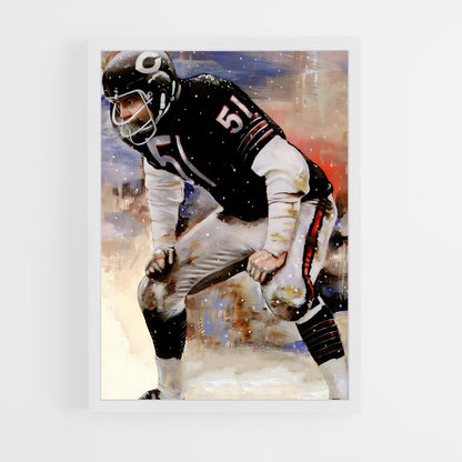 ap-dick butkus-1 cadre Blanc