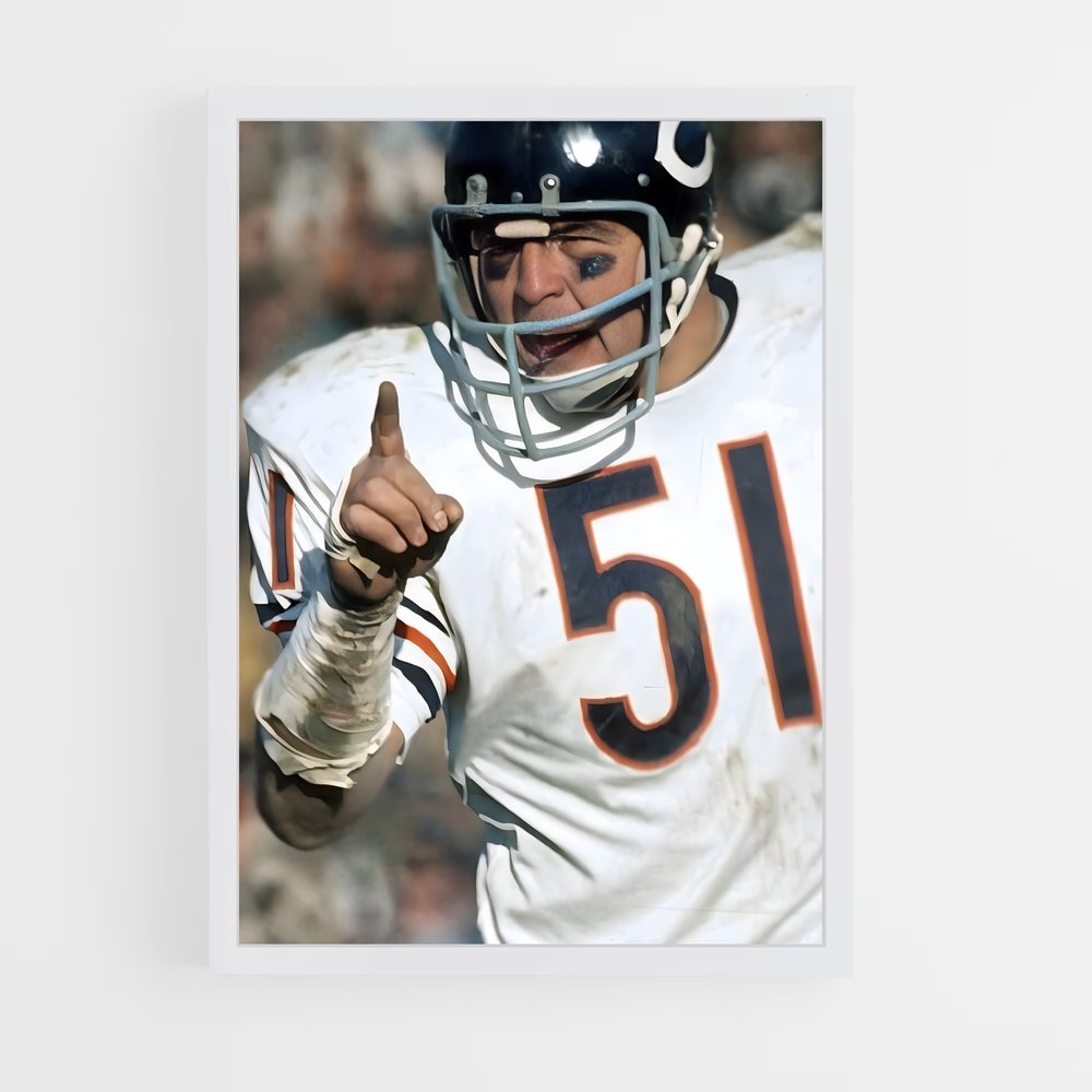 ap-dick butkus-2 cadre Blanc