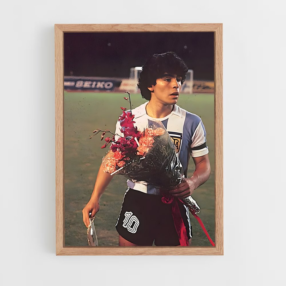 ap-diego maradona-2 cadre Bois clair