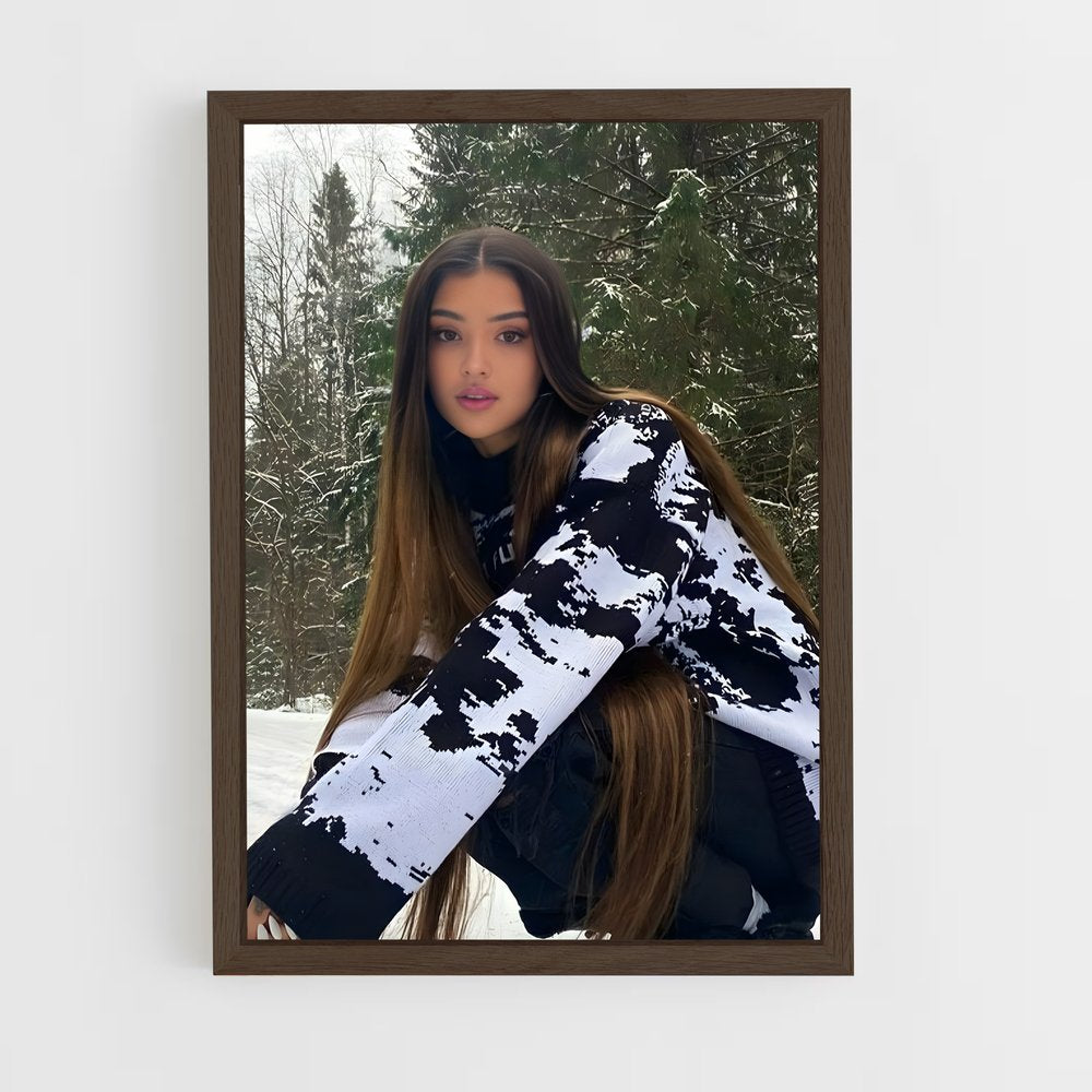 ap-dina saeva-3 cadre Bois foncé