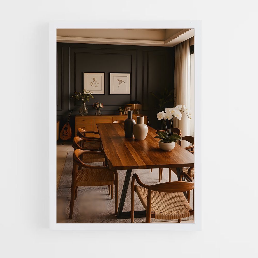 ap-dining room-11 cadre Blanc