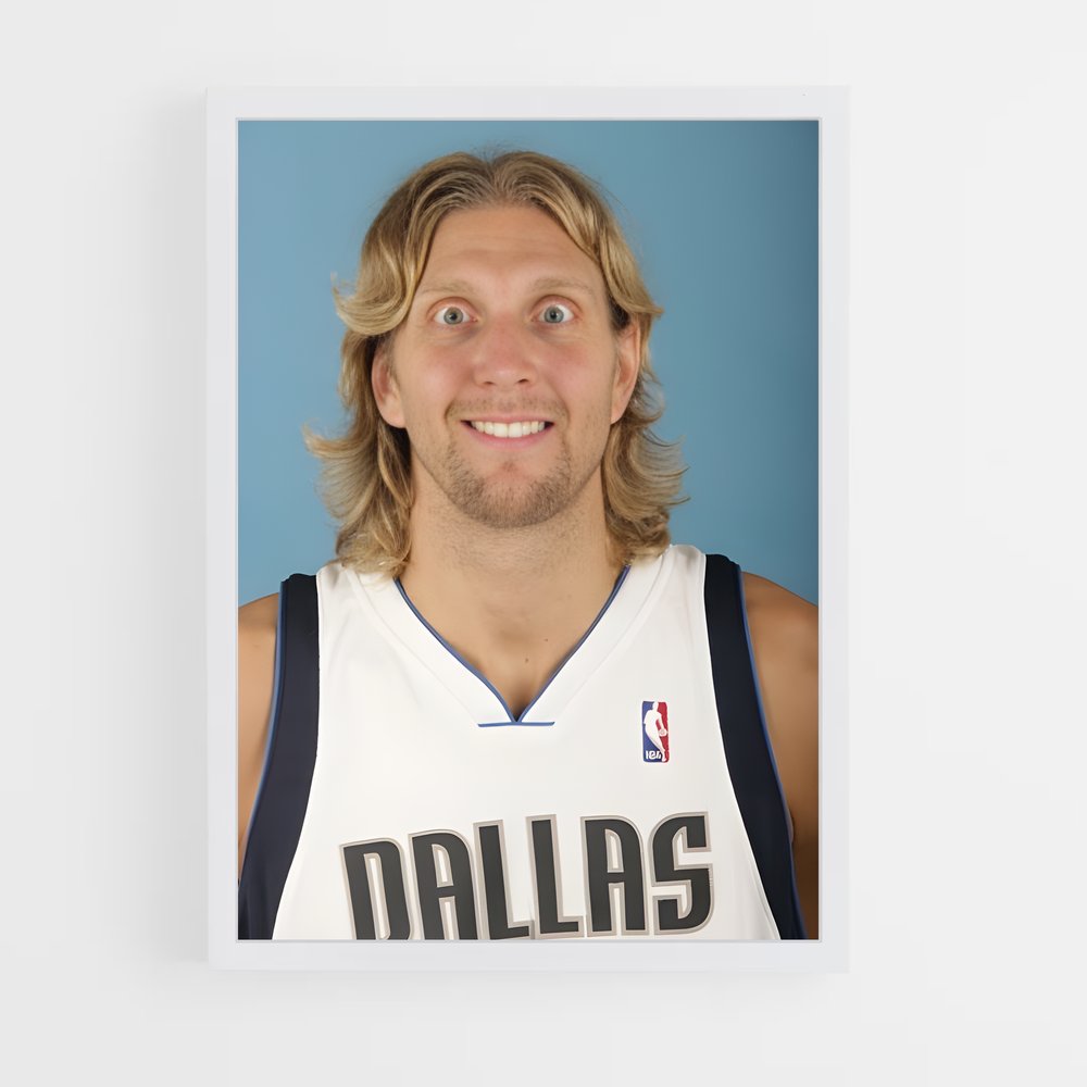 ap-dirk nowitzki-8 cadre Blanc