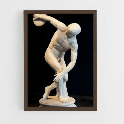 ap-discus thrower-1 cadre Bois foncé