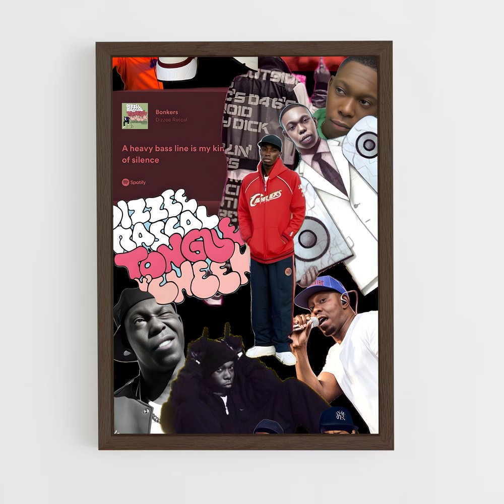 ap-dizzee rascal-3 cadre Bois foncé