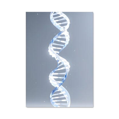 Poster Double Hélice Azur