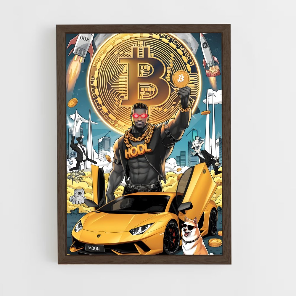 ap-dogecoin-2 cadre Bois foncé
