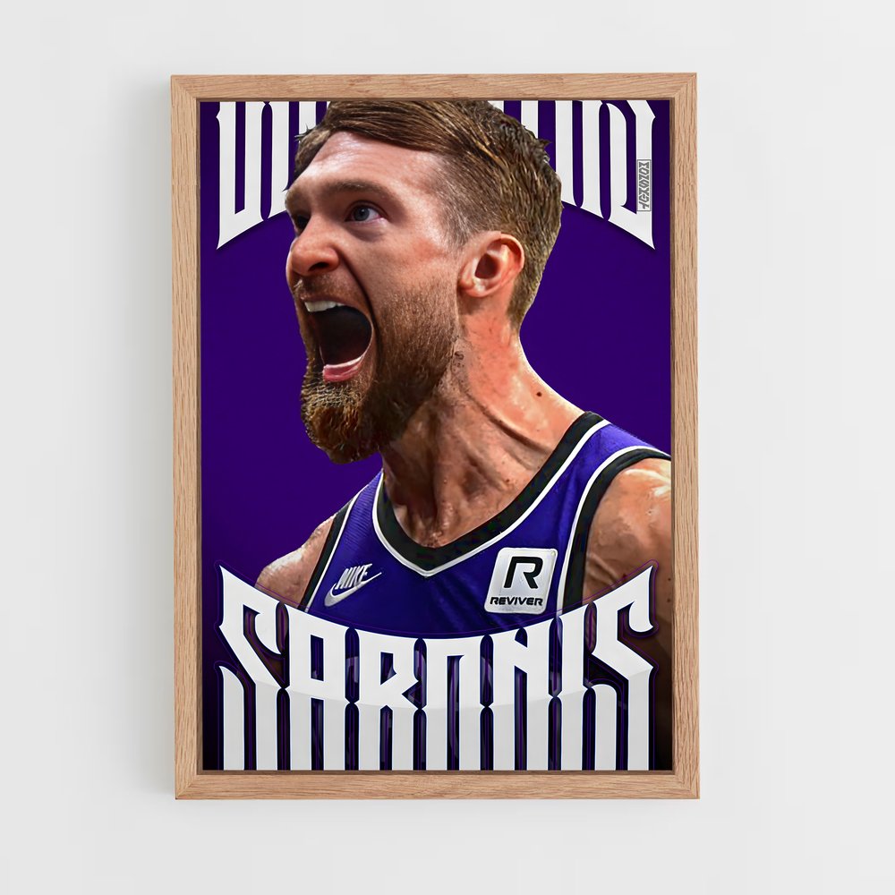 ap-domantas sabonis-10 cadre Bois clair