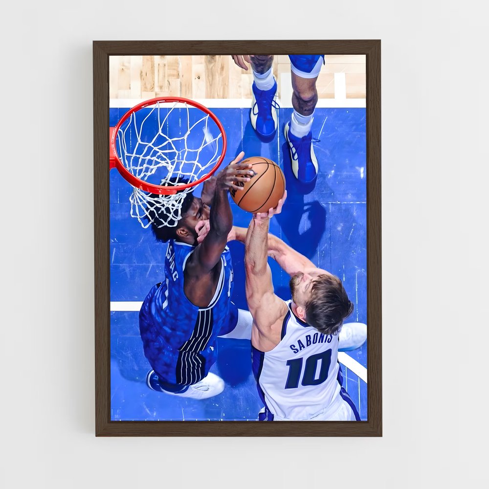 ap-domantas sabonis-8 cadre Bois foncé
