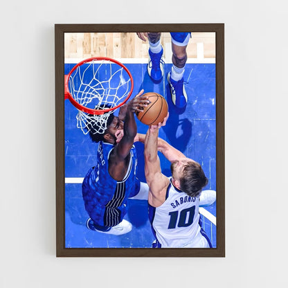 ap-domantas sabonis-8 cadre Bois foncé