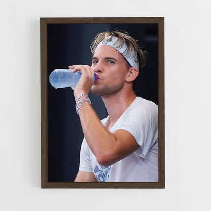 ap-dominic thiem-7 cadre Bois foncé