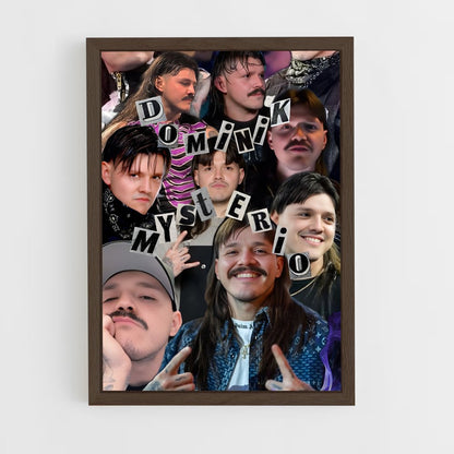 ap-dominik mysterio-3 cadre Bois foncé