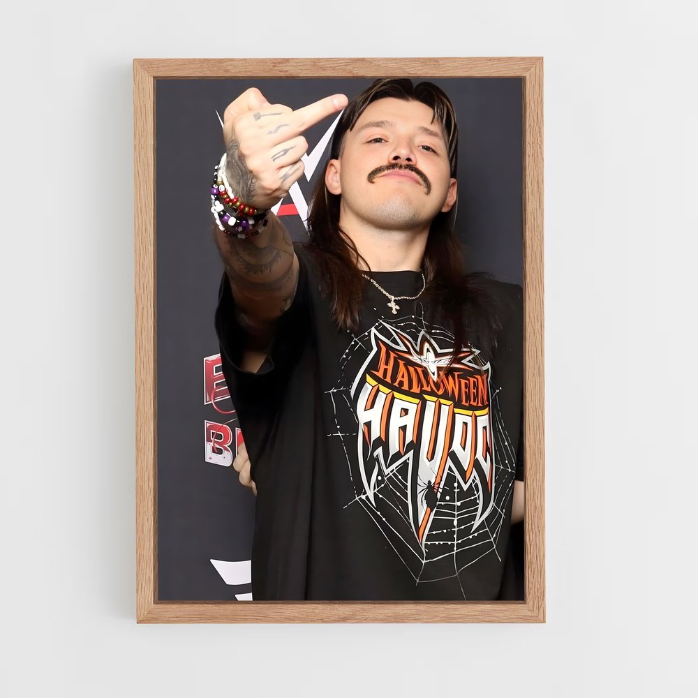 ap-dominik mysterio-5 cadre Bois clair