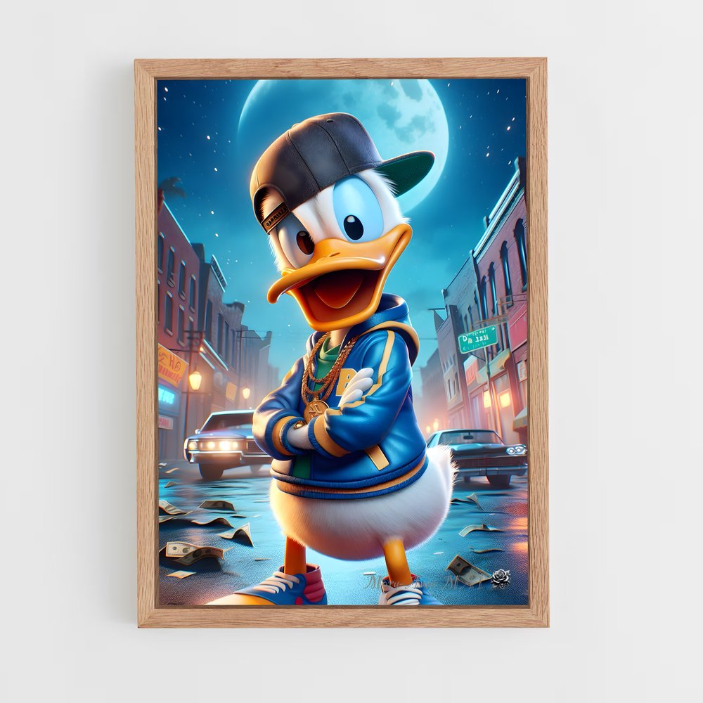 ap-donald duck-8 cadre Bois clair