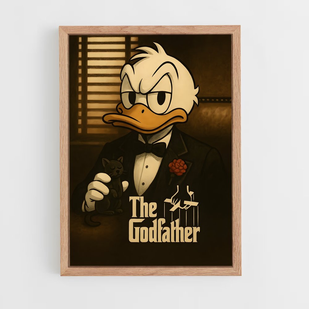 ap-donald duck-9 cadre Bois clair