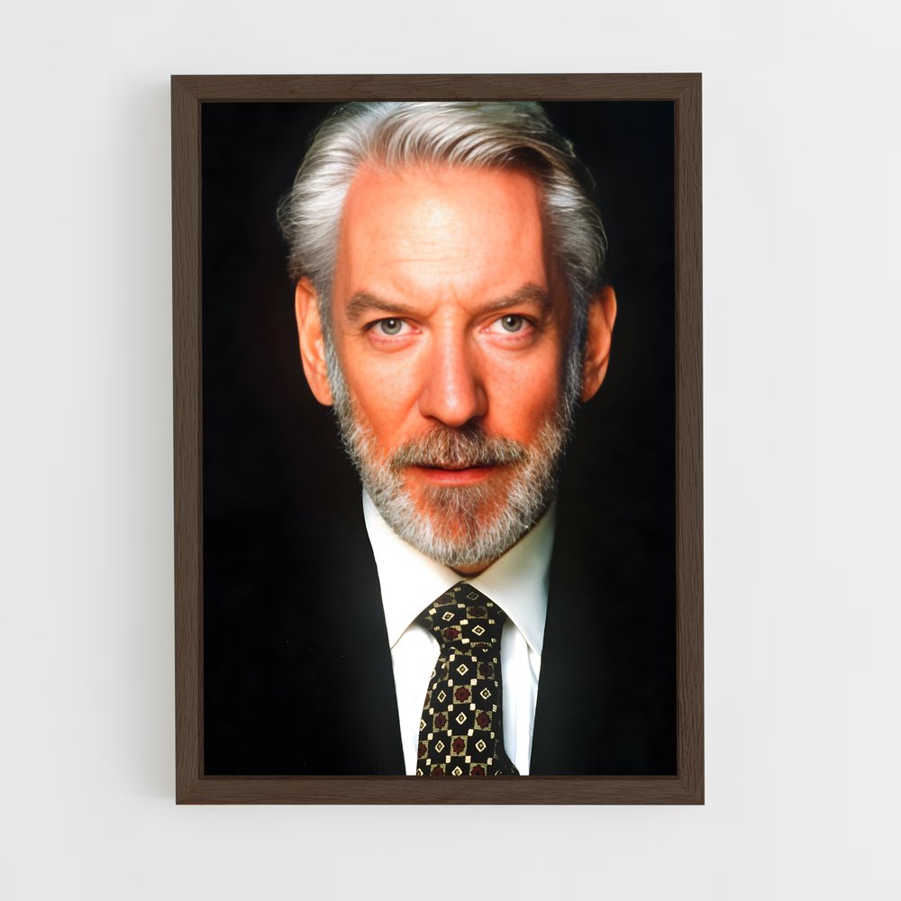 ap-donald sutherland-1 cadre Bois foncé