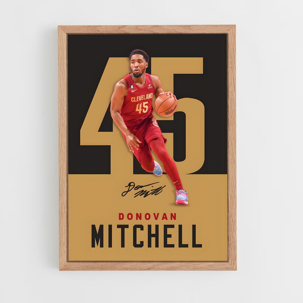 ap-donovan mitchell-5 cadre Bois clair