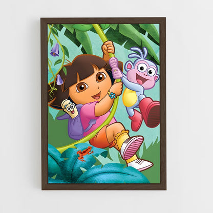 ap-dora the explorer-1 cadre Bois foncé