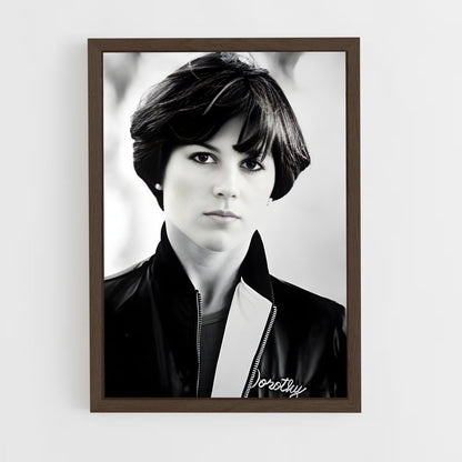 ap-dorothy hamill-1 cadre Bois foncé