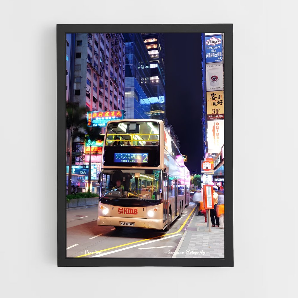 ap-double decker hong kong-2 cadre Noir