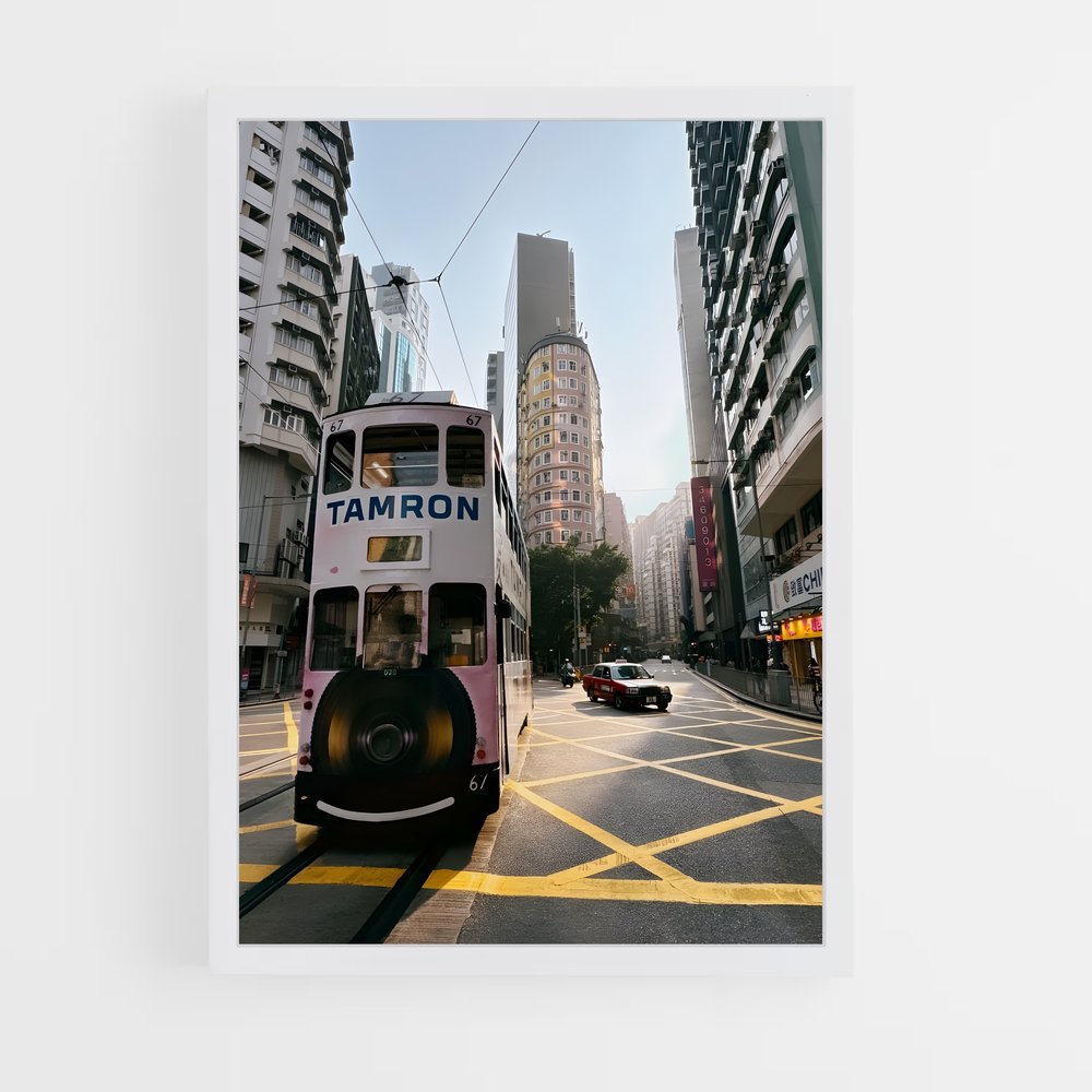 ap-double decker hong kong-4 cadre Blanc