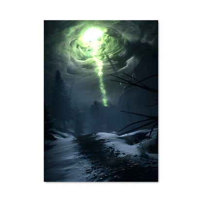 Poster Lumière de la Forêt Sombre