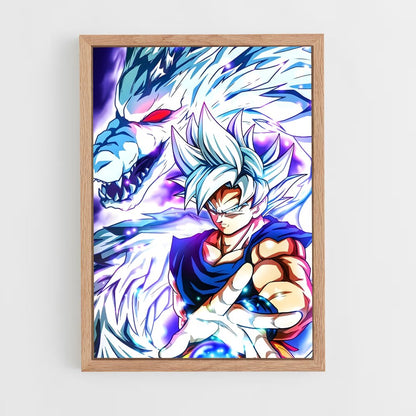 ap-dragon ball-10 cadre Bois clair