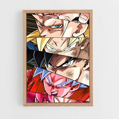ap-dragon ball-6 cadre Bois clair