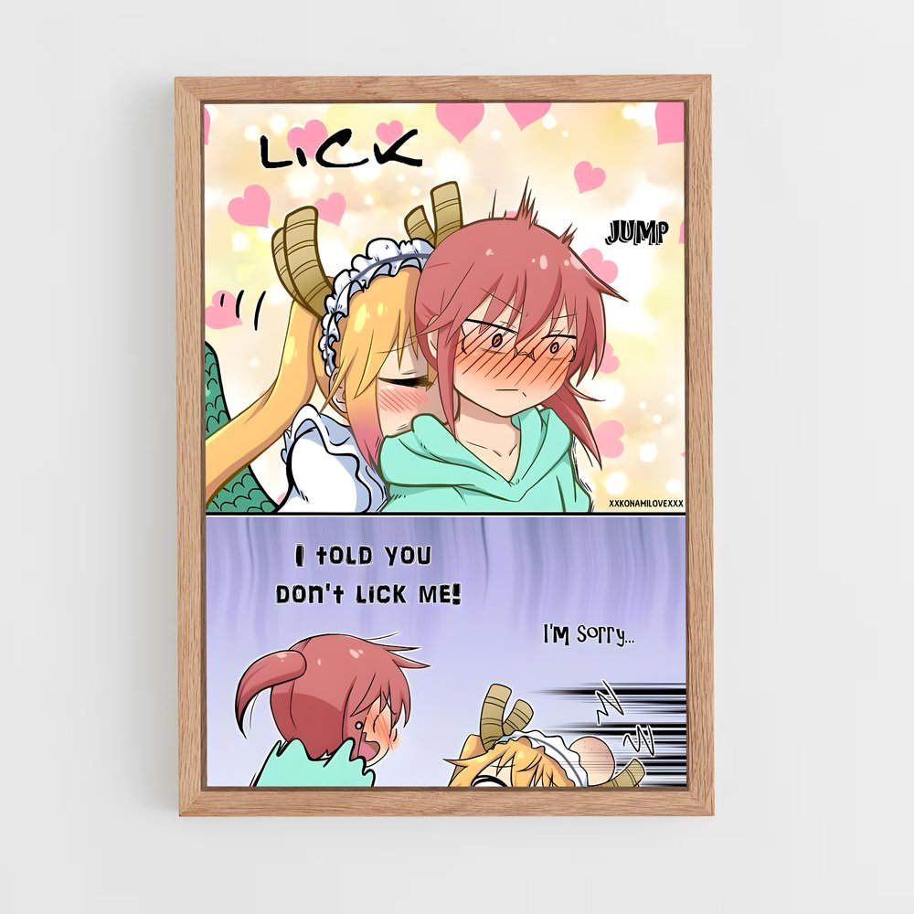 ap-dragon maid-2 cadre Bois clair