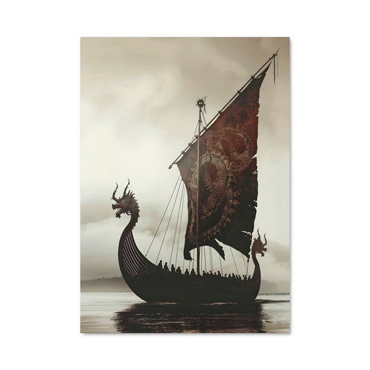 Poster Drakkar de Feu