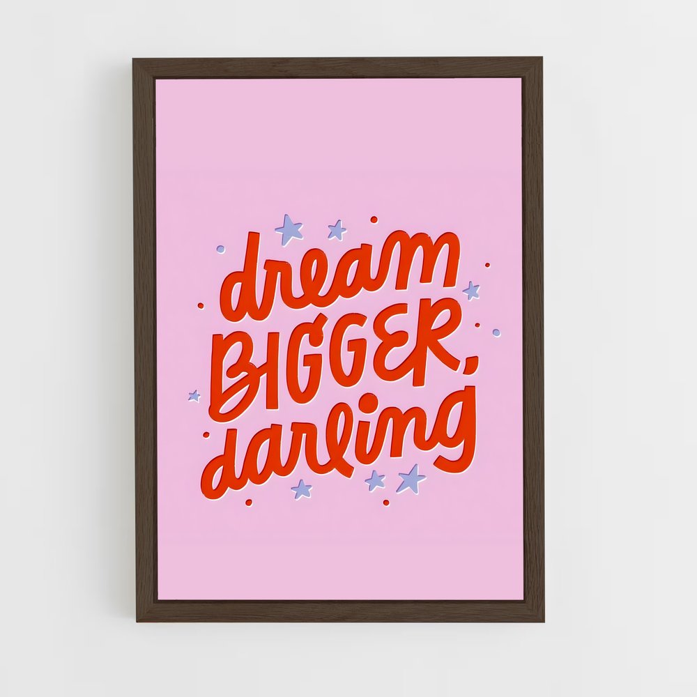 ap-dream big-1 cadre Bois foncé