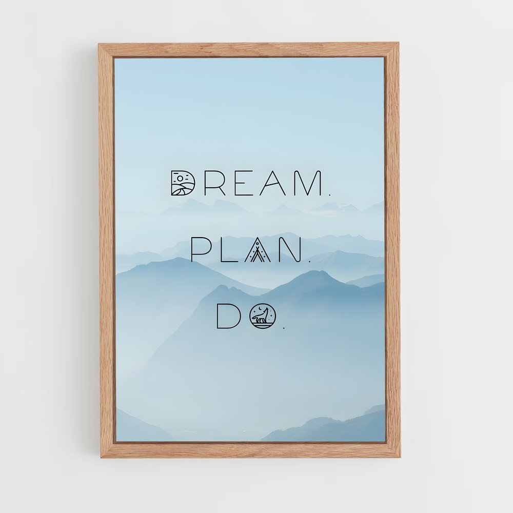 ap-dream it do it-7 cadre Bois clair